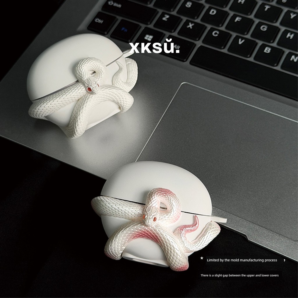 X XKSU Pink Snake Series Vỏ tai nghe chính hãng airpod4 Vỏ bảo vệ Tai nghe Apple airpodpro3 Vỏ bảo vệ Phụ kiện tai nghe Dụng cụ tiện dụng chống sốc Quà tặng năm mới nâng cao sáng tạo | BigBuy360 - bigbuy360.vn