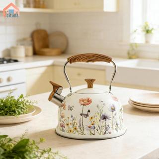 Ấm đun nước huýt sáo bằng thép không gỉ Acutuna, Ấm trà bộ đồ ăn 3L, Ấm trà cà phê để cắm trại Nhà bếp Hộ gia đình Dã ngoại Nước sôi