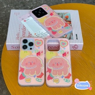 Ốp Điện Thoại 2 Trong 1 Chú Chó Tình Yêu Dễ Thương Cho Honor 400 Pro Lite Smart 200 Pro 90 Smart 70 Lite Magic 7 6 5 Lite 4G 5G Vỏ Hoa Hoạt Hình Màu Kẹo Chống Sốc Chống Rơi Ốp Lưng Mờ