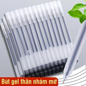 Bút bi gel ngòi 0.5mm viết êm ái - Combo 20 bút tiện lợi, mực nước màu xanh, đỏ, đen sắc nét, phù hợp cho học sinh