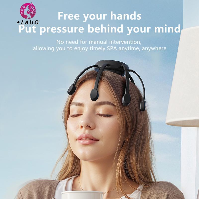 Springevenstar Điện Bạch Tuộc Móng Vuốt Đầu Máy Mát Xa 4 Chế Độ Massage Da Đầu Trị Liệu Đầu Trầy Xước Giảm Mệt Mỏi Cải Thiện Giấc Ngủ Springevenstar