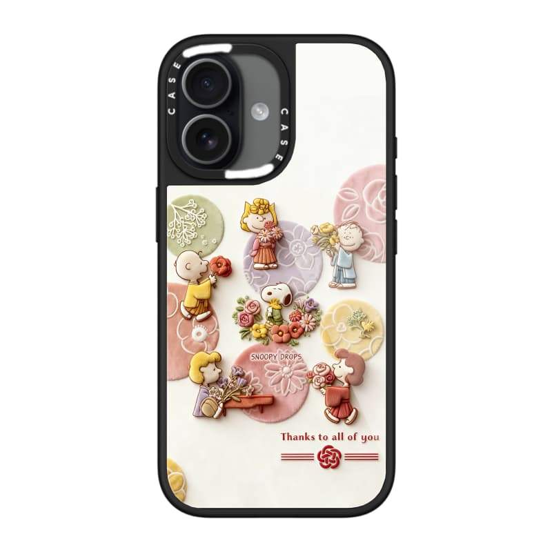 CASECASE X Snoopy Drops Case Chống Trầy Xước Từ Hút Kính Cho IPhone 17 Air 16 15 14 Pro Max Plus Ốp Lưng Cứng Có Hộp Khắc Logo