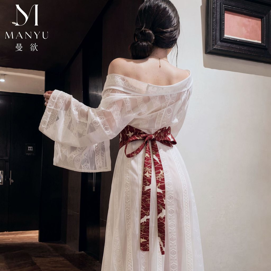 Đồ lót bộ kimono hanfu phong cách cổ điển gợi cảm, phù hợp cho lễ hội