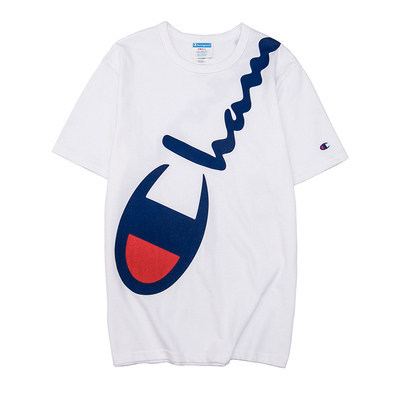 Phiên Bản Mỹ Champion Over-the-Shoulder Diagonal Cursive In logo Lớn Nam Nữ Cặp Đôi Dạo Phố Rời