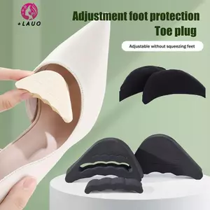 Springevenstar Memory Foam Toe Cắm Mềm Nửa Đế Có Thể Tái Sử Dụng Ngón Chân Bọt Biển Filler Chèn Cho Giày Có Thể Điều Chỉnh Quá Lớn Miếng Nẹp Chân Unisex Chèn Springevenstar