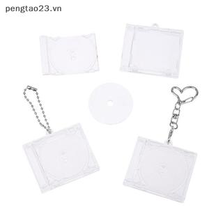 [pengtao23] Hộp đựng Album móc khóa Mini Cd Hộp đựng đĩa CD bằng nhựa Vỏ DVD trong suốt Số lượng lớn Móc khóa trang sức Music nk Hộp đựng đĩa Minipact [có sẵn]