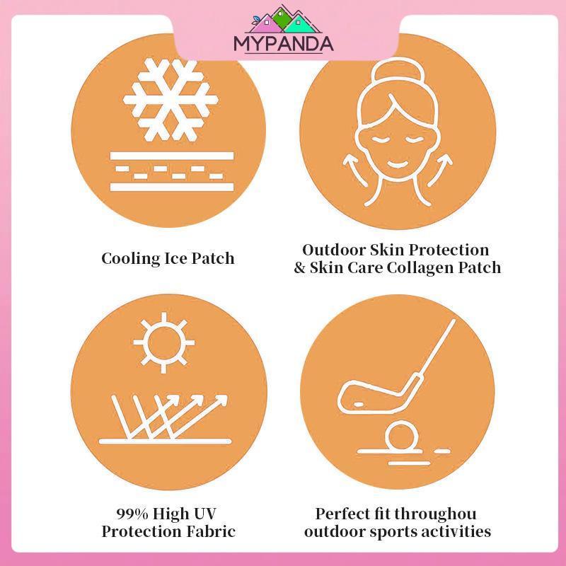 MYPANDA 1 / 5 Cặp Miếng Dán Mặt Golf Chống Mồ Hôi Chống Nắng Chống Mồ Hôi Cho Các Hoạt Động Ngoài Trời Mùa Hè.