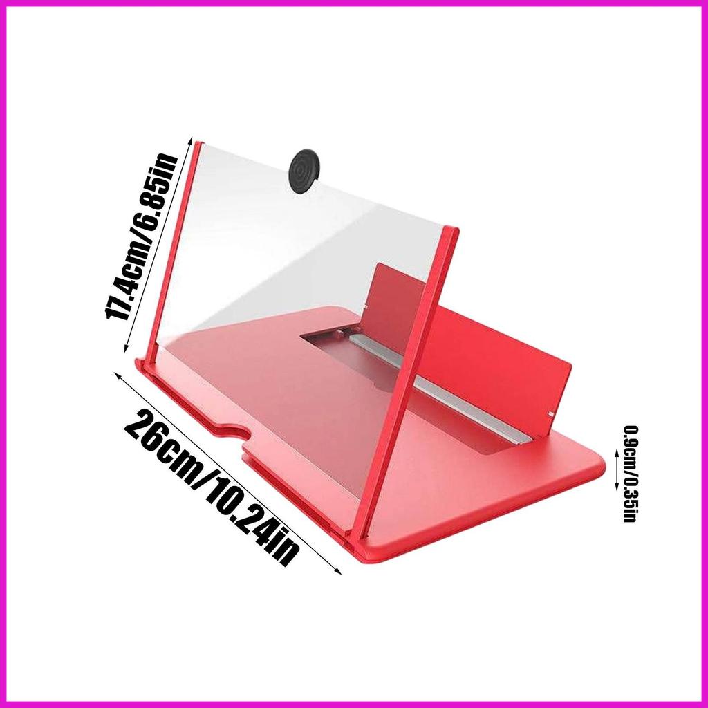 Dành cho điện thoại di động Kính lúp màn hình có thể điều chỉnh Bộ khuếch đại phim HD rộng Phóng to Kính lúp Máy chiếu Màn hình Máy chiếu Phóng to lyuvn