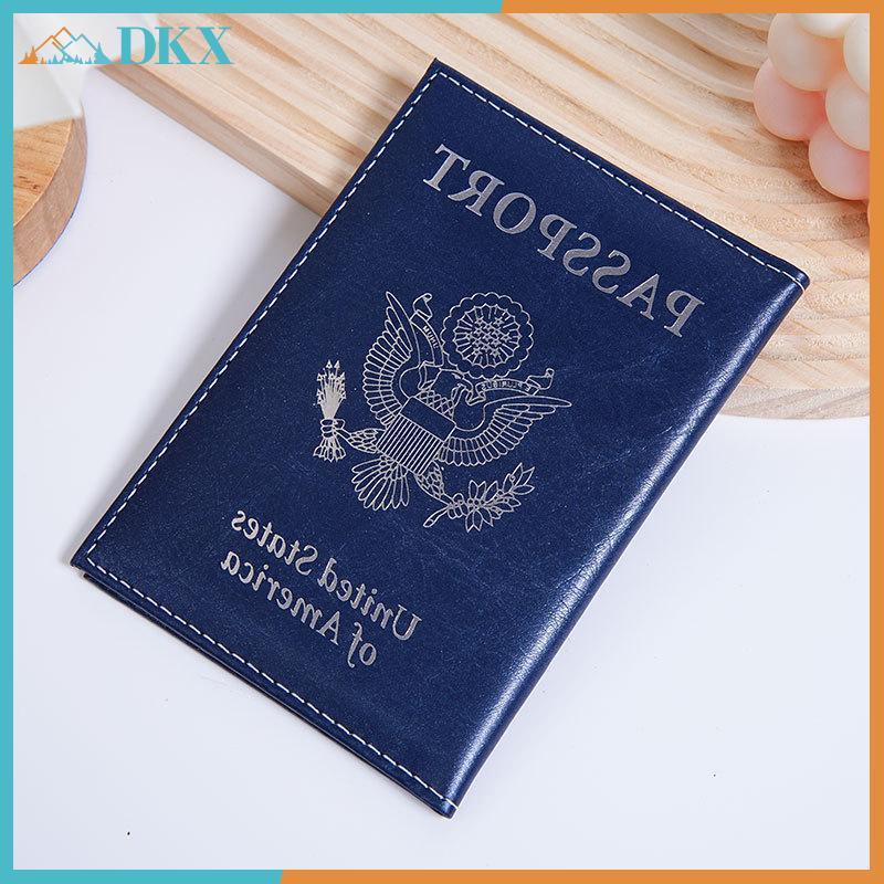 Hộp đựng hộ chiếu DKX Da Pu Sổ hộ chiếu Du lịch Hộp đựng hộ chiếu Vỏ bảo vệ đa chức năng.