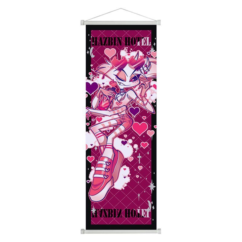 Hell Inn Hazbin Khách sạn Tranh Cuộn Poster Anime Vải Tranh Treo Tường Trang Trí Nội Thất Tranh Có Thể 26.2.25