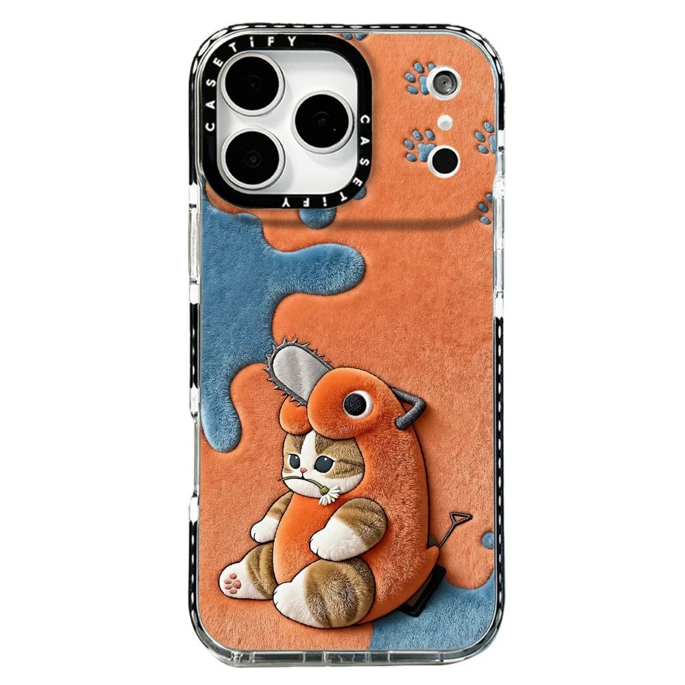 Ốp Điện Thoại Cưa Xích Mèo Cá Mập Cho IPhone 17 ProMax 17Air 16 15 14 13 12 11 ốp lưng iphone