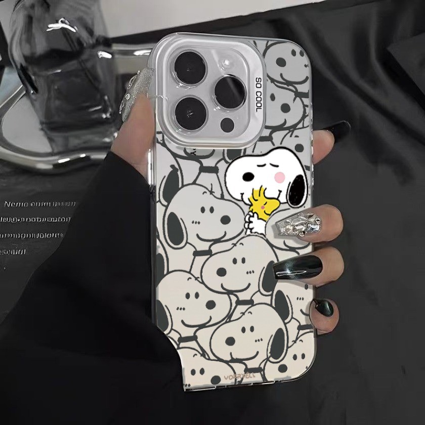 Dành Cho Xiaomi 14 13 13T 15T Pro 11 Lite Poco M6 X6 X5 M3 X3 F7 Pro M5S C40 C71 C65 C31 Phim Hoạt Hình Snoopies Dòng Matte Vỏ Điện Thoại Chống Sốc