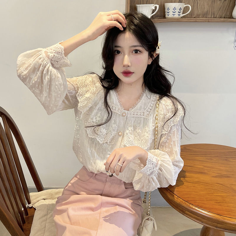 Áo sơ mi nữ với thiết kế độc đáo, áo sơ mi phong cách Pháp ngọt ngào, đi làm hay đi chơi đều đẹp