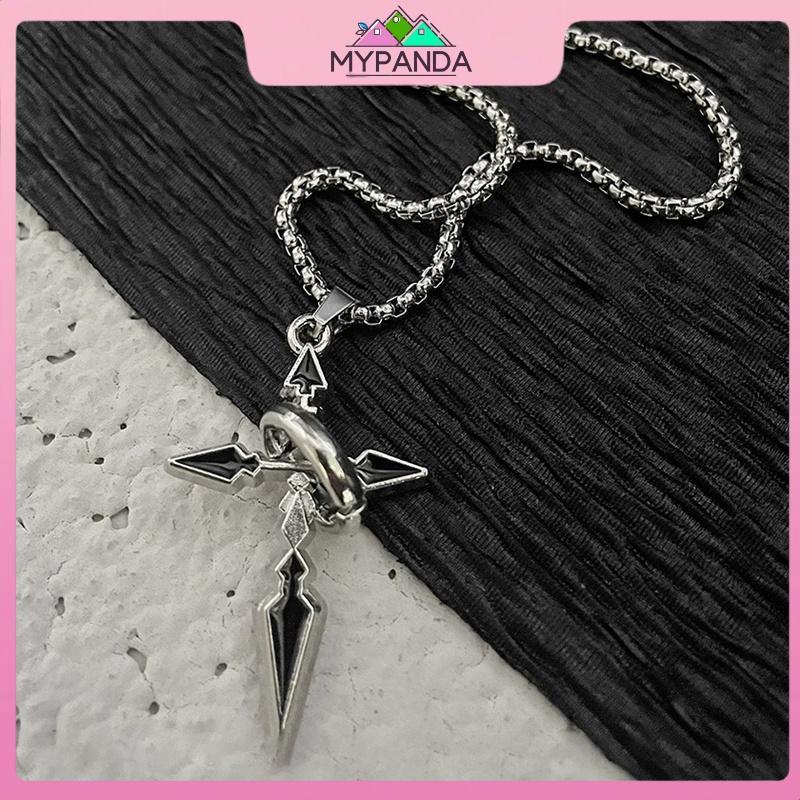 Dây chuyền mặt cổ điển MYPANDA dành cho nam, phù hợp thời trang với áo sơ mi và stylepunk, quà tặng độc đáo.