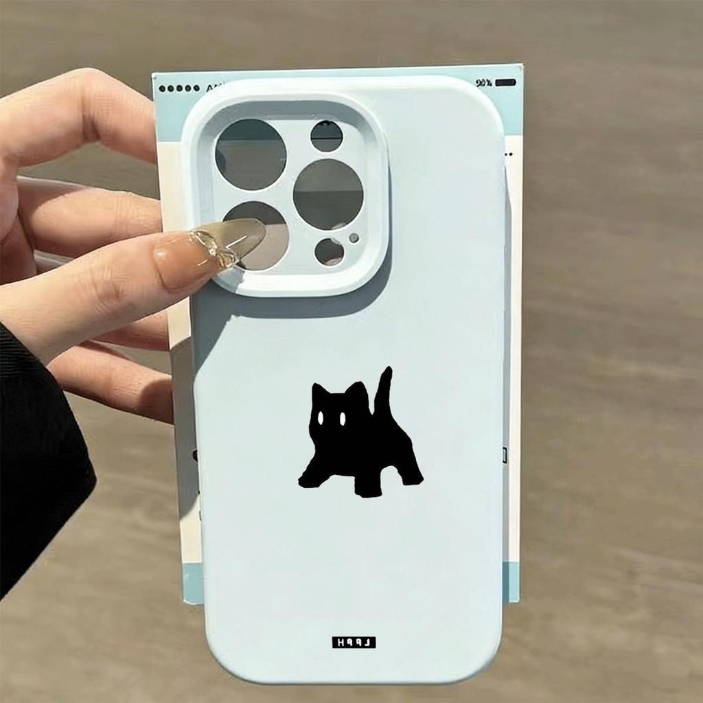 Tinh khiết trắng tối giản dòng cho 16 trường hợp iPhone 17Air gạo nếp trường hợp 14 13 11Pro