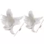 DELMER 5 Chiếc Hoa EVA Nhân Tạo, Đầu Hoa Treo Thực Tế Thanh Lịch, Đạo Cụ Phông Nền Thủ Công DIY Như Thật Màu Trắng Mô Phỏng Trang Trí Hoa Sự Kiện Lễ Hội