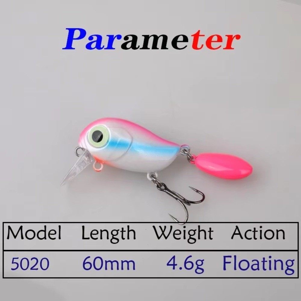 Mồi câu cá NEWIDEA, Mini 4.6g Minnow nhân tạo, Muỗng câu cá 60mm Mồi câu cá sáng bóng cho Haruan / Sebarau / Siakap