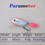 Mồi câu cá TOPTOOLCX, Minnow nhân tạo Mini 60mm, Thìa Spinner sáng bóng chuyên nghiệp Wobblers Mồi câu cá Mồi ngoài trời