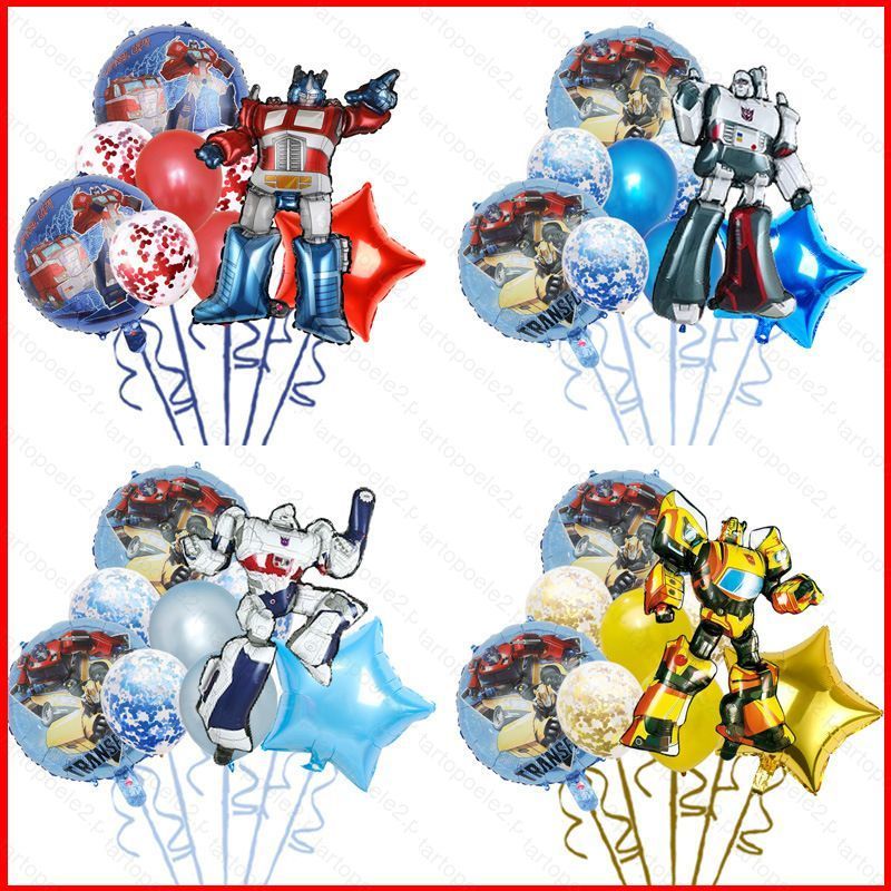 ST2 Transformers Optimus Prime Bumblebee Phim Hoạt Hình Lá Bóng Bộ Đồ Chơi Trẻ Em Tiệc Sinh Nhật Chủ Đề Trang Trí TS2