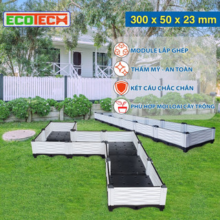 Chậu ghép thông minh HDPE/PP 300x50x23 Cm: Thẩm mỹ, kết cấu chắc, dễ lắp đặt, phù hợp mọi cây trồng.