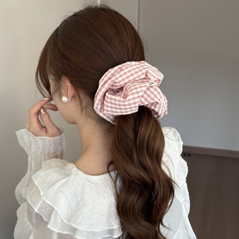 Hululu - Phụ kiện tóc phong cách Hàn Quốc đơn giản với dải scrunchy sọc tươi đẹp