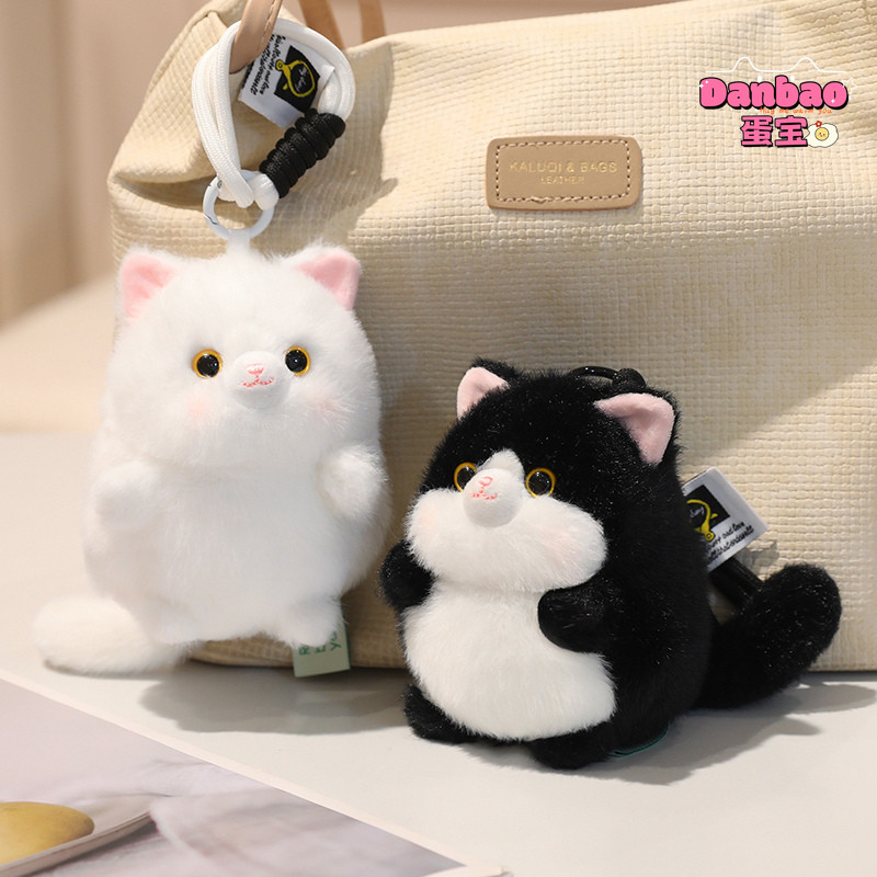 [DANBAO] Fat Kitten Đồ chơi sang trọng Búp bê Kitty dễ thương Pinchable Kitten Mặt dây chuyền Búp bê giải nén Chất liệu mềm Quà tặng cho bé gái Quà tặng sinh nhật DANBAO Đồ chơi