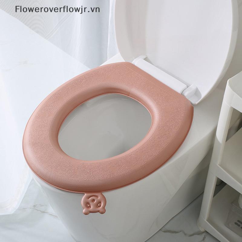 Vỏ bọc bồn cầu chống nước FJR 1Pc EVA, Đệm vệ sinh đa năng dày HOT