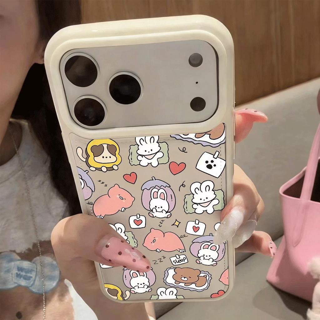 Đáng yêu dán cắt dán cho 16 trường hợp điện thoại iPhone 17Air Bánh mì trường hợp 14 13 11Pro