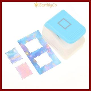 [COD] Đục lỗ viền tem EARTHLYCO, máy dập nổi thủ công cầm tay, tiết kiệm lực, dùng cho thủ công giấy, scrapbooking