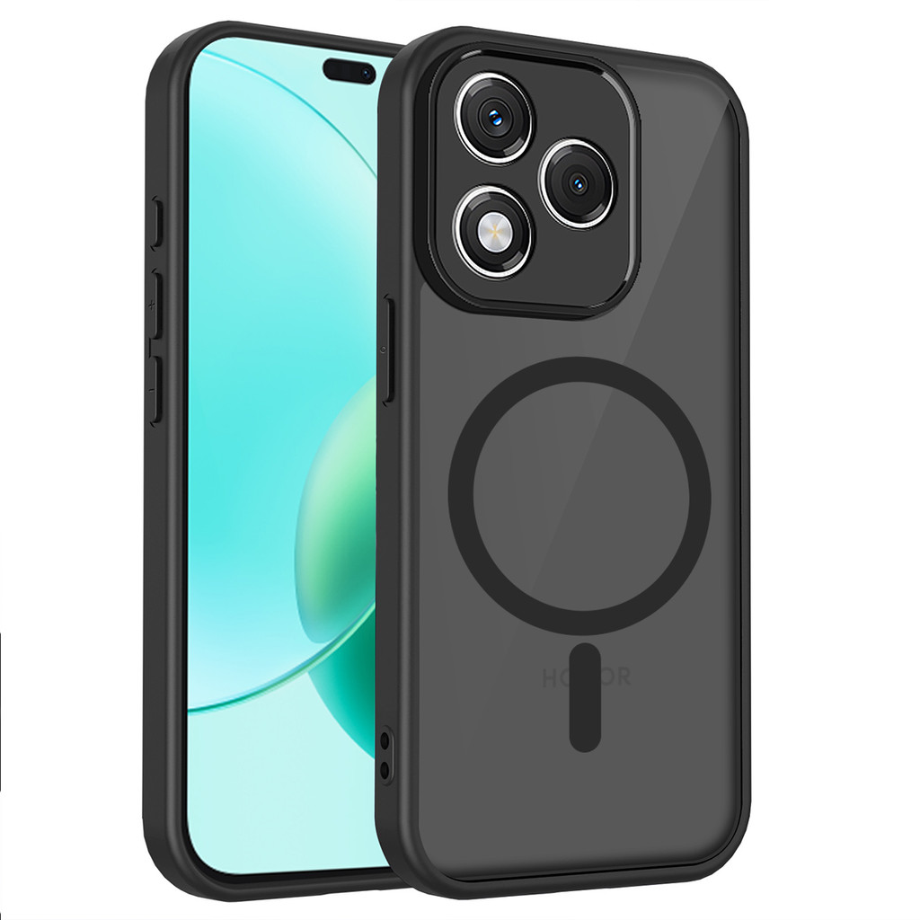 Ốp lưng Honor 400 Lite 5G Vỏ thu hút từ tính màu đen mờ cho vỏ điện thoại Honor 400 Lite 5G