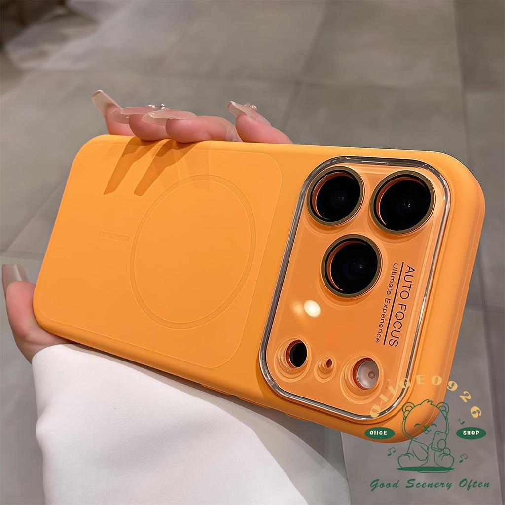 【 Ốp lưng iPhone17 】 Vỏ điện thoại silicon lỏng màu kẹo từ tính iphone17 Pro Max 16 15 14 cho vỏ iPhone Vỏ mềm silicon TPU chống sốc