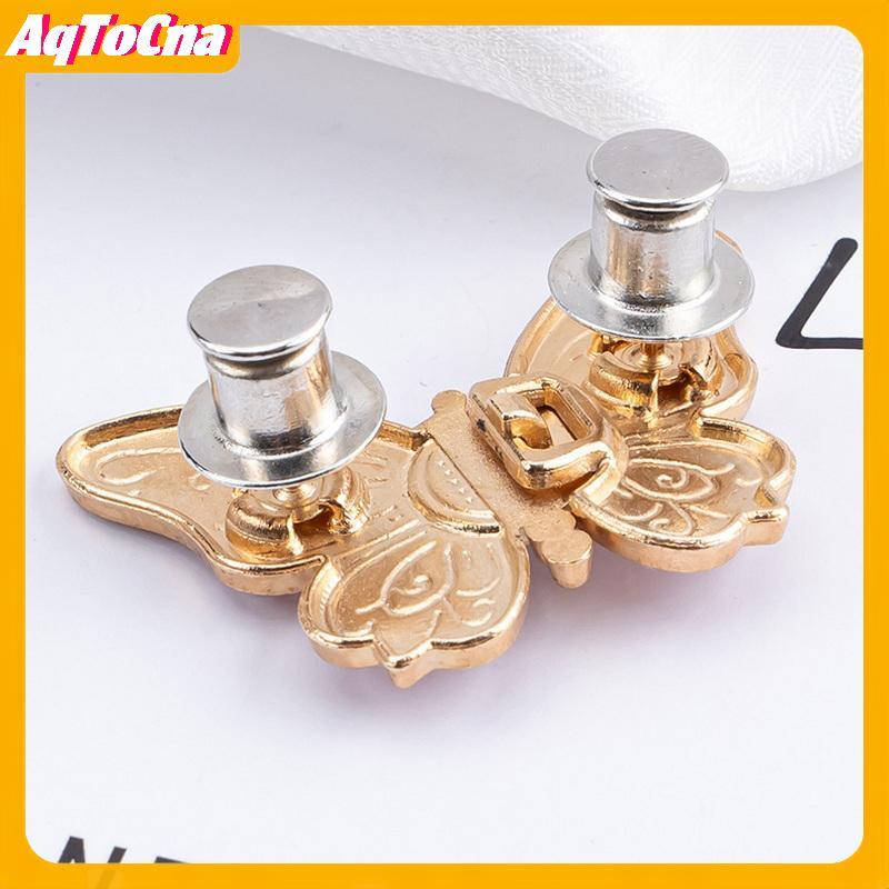 AqToCna Bướm eo điều chỉnh được cho nữ, phù hợp với quần jean và váy, nút kim loại