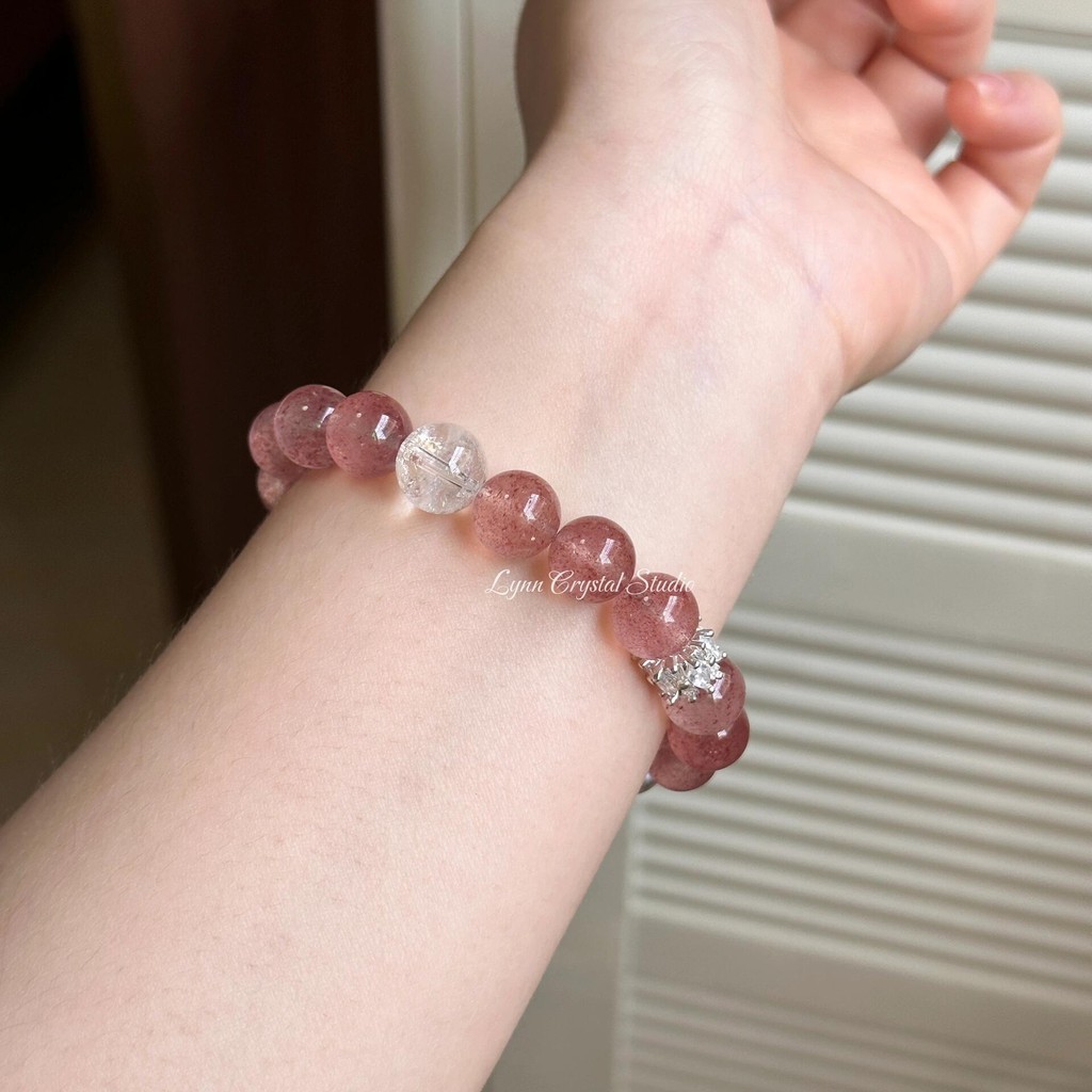 Vòng tay pha lê starlight hoa đào - thiết kế sang trọng, mang lại may mắn
