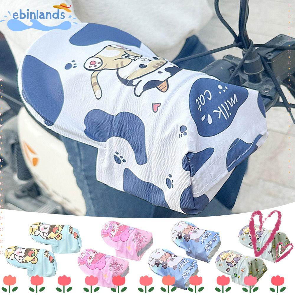 Găng tay chống nắng xe điện EBINLANDS, Găng tay cầm xe máy che nắng chống gió, Găng tay chống nắng, Găng tay chống nắng, Tay cầm hoạt hình chống tia cực tím Vỏ bọc tay cầm mùa hè