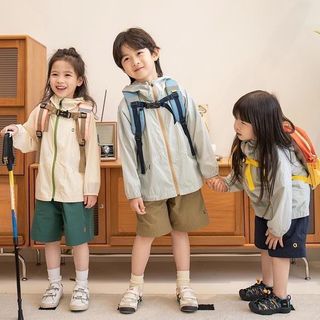 Áo chống nắng cho bé - Áo khoác UV mỏng nhẹ thoáng khí phối màu thể thao cho bé trai bé gái