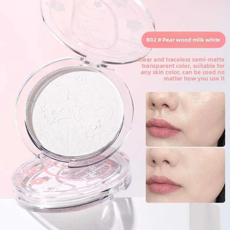 XIXI D453 Phấn Nén Macaron Kiềm Dầu, Phấn Phủ Mịn Nhẹ Che Phủ Tự Nhiên, Lớp Nền Mịn Lâu Trôi Makeup