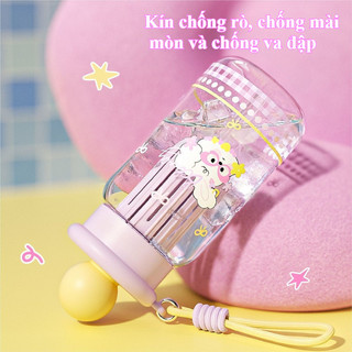 Cốc Nước Hoạt Hình Dễ Thương, Cốc ống Hút, Dung Tích Lớn 500ml, Cốc Nước Tiện Lợi Cho Học Sinh