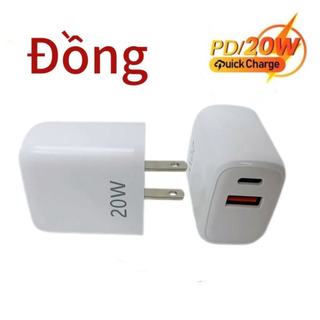 Củ sạc nhanh PD20W chính hãng Remax dành cho 14 13 12 11... Cụ sạc 2 cổng USB 18w và TYPEC 20w