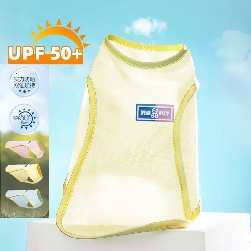 Phong Cách Mỏng Mùa Hè Mèo Quần Áo Chó Quần Áo Mùa Xuân Mùa Hè Phong Cách Gấu Băng Lụa Chó Vest Teddy Bichon Quần Áo Thú Cưng