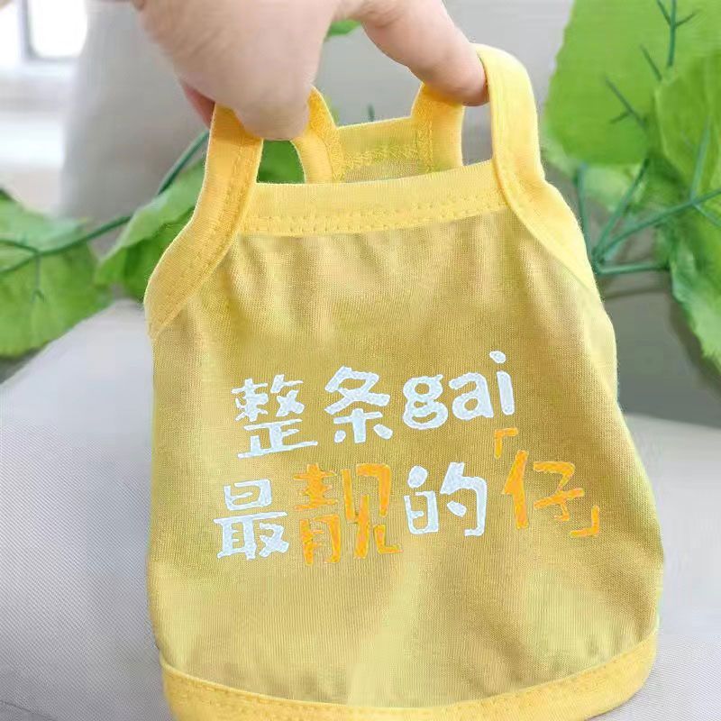 Quần Áo Thú Cưng Chó Con Camole Mùa Hè Mỏng Phong Cách Phiên Bản Hàn Quốc Quần Áo Chó Nhỏ Teddy Bichon Pomeranian Mèo