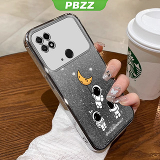 Vỏ điện thoại xiaomi poco c40 Vỏ mềm Vỏ silicon chống sốc thiết kế mới Sparkling Cartoon Phi hành gia SFSYHY01