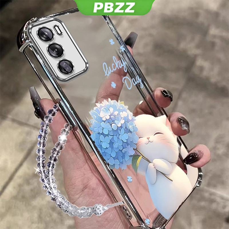Ốp Lưng Cho oppo reno 12 pro 5g reno12 5g 2024 Vỏ Điện Thoại Vỏ Mềm Silicon Chống Sốc Thiết Kế Mới Thẩm Mỹ Trong Suốt Hoạt Hình Vòng Tay Mèo Cho Bé Gái SJSLLSHM01