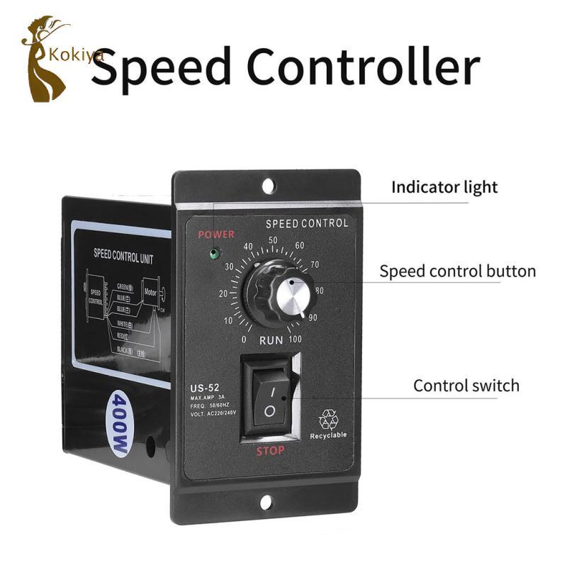 220V 50 / 60 Bộ điều khiển động cơ một pha Bộ điều chỉnh động cơ điện Thống đốc động cơ 400W