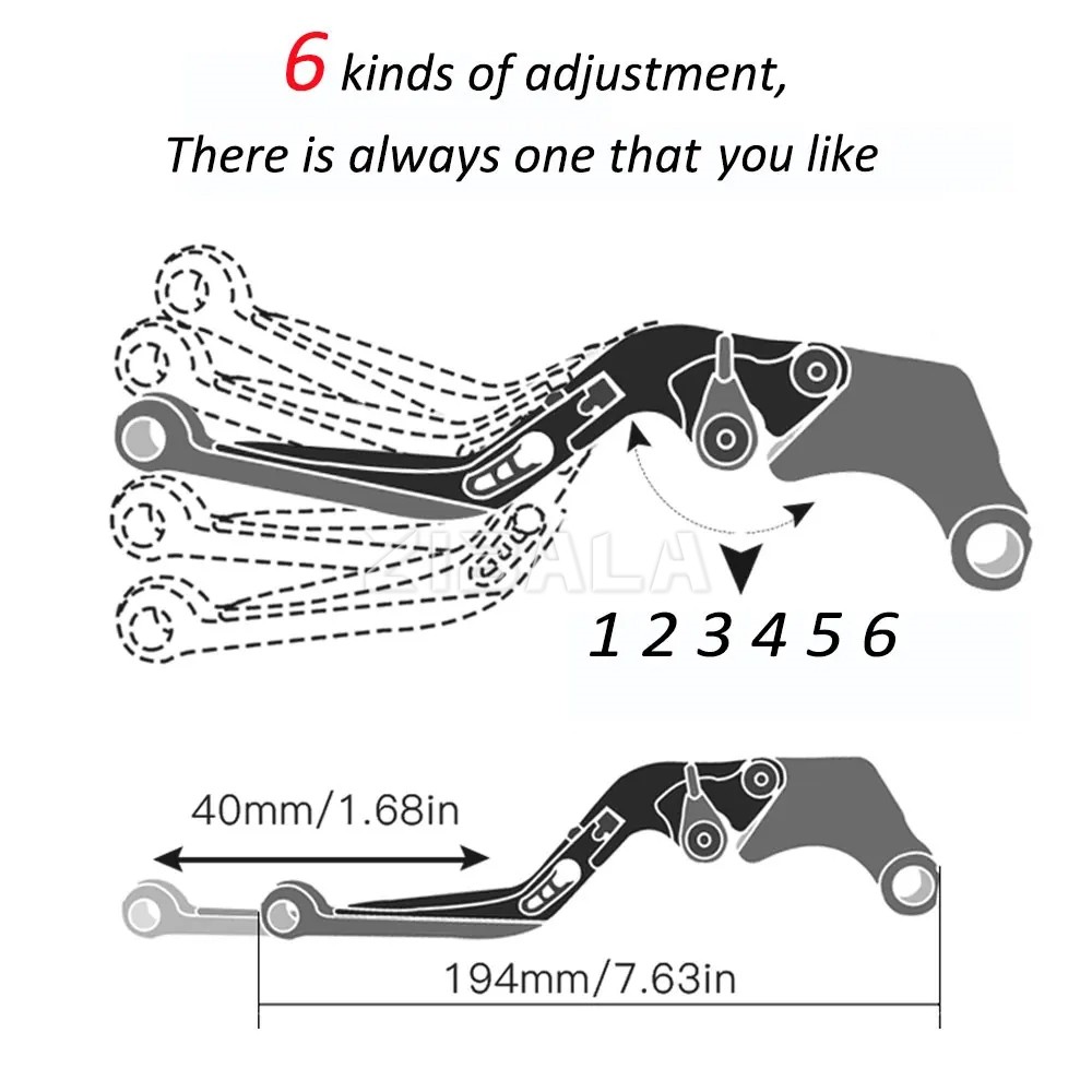 CHO APRILIA SR MAX 300 125 2011 2012 2013 2014 2015 2016 Xe Máy 22MM Tay Cầm Có Thể Điều Chỉnh Gấp Ly Hợp Đòn Bẩy Phanh Bộ