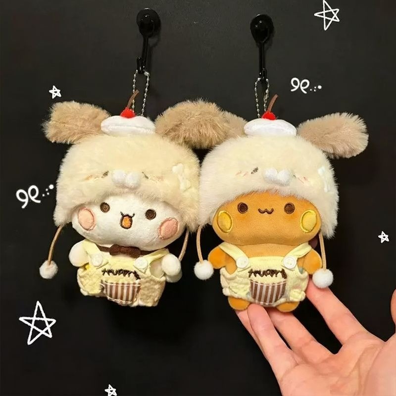 12cm Gấu Trúc Yier Búp Bê Bubu Dudu Cosplay Hello Kitty Sang Trọng Đồ Chơi 14 Phong Cách Mặc Mũ BUBU Móc Khóa Nhồi Bông Cho Cặp Đôi Bạn Gái Quà Tặng