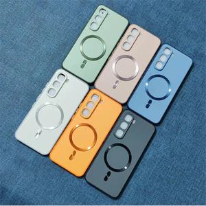 Ốp Bảo Vệ Từ Tính Cho Infinix HOT 60 60i 30i 40 50 50i PRO PLUS 4G 5G Bảo Vệ Túi Khí Vỏ Điện Thoại Tối Giản