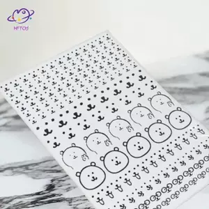 HFTOY Hoạt Hình Dễ Thương Gấu Flat Stier Trang Trí Cốc Nước Stierputer Trang Trí Có Thể Được Sử Dụng Để Sti Đồ Nội Thất Hộp Bảo Quản ~