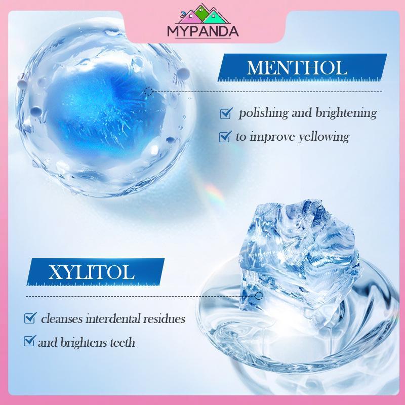 MYPANDA 30 Viên / Chai Kem Đánh Răng Viên Cải Thiện Hơi Thở Xấu Loại Bỏ Vết Bẩn Vệ Sinh Răng Miệng Tươi Viên Kem Đánh Răng Chắc Chắn.