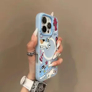 Họa động động vậtVỏ điện thoại từ tía haiP tong một phù hợp với iPhone 17/16/15 Pro Max