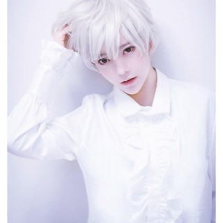 Wig/ Tóc giả nguyên đầu BẠCH KIM tóc ngắn Cosplay hóa trang Nam/ Nữ HaminStore